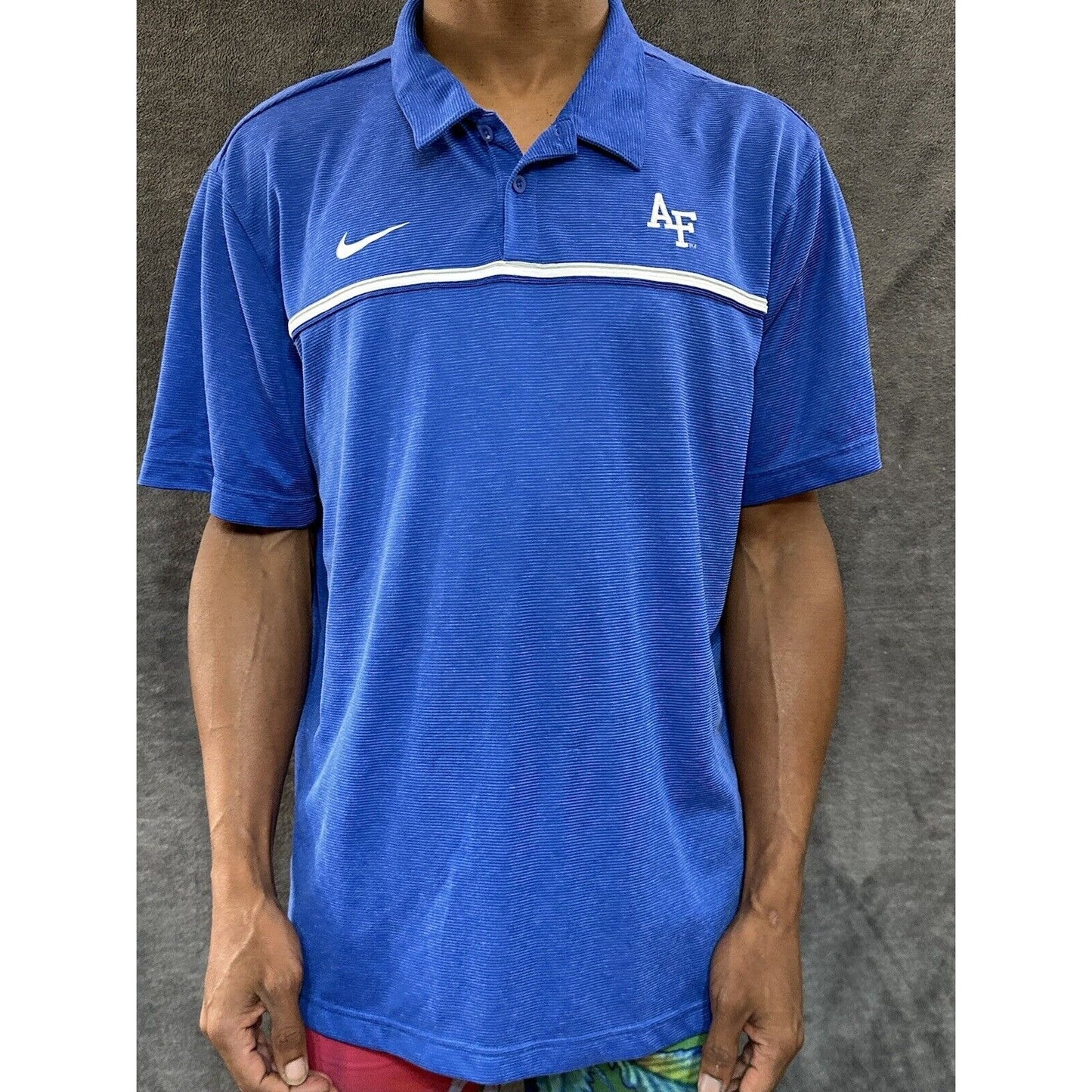 Men’s XL Blue Nike Air Force Polo Shirt
