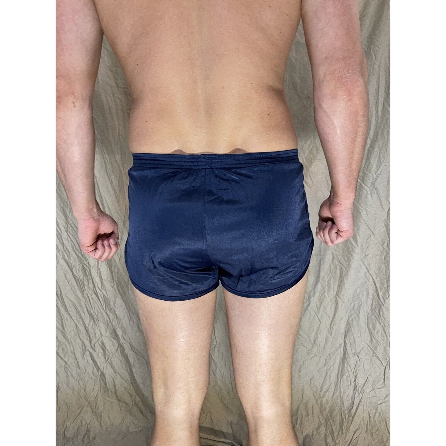 Soffe Ranger Panty Silkies PT Shorts Military Workout Bottom Navy Blue Med