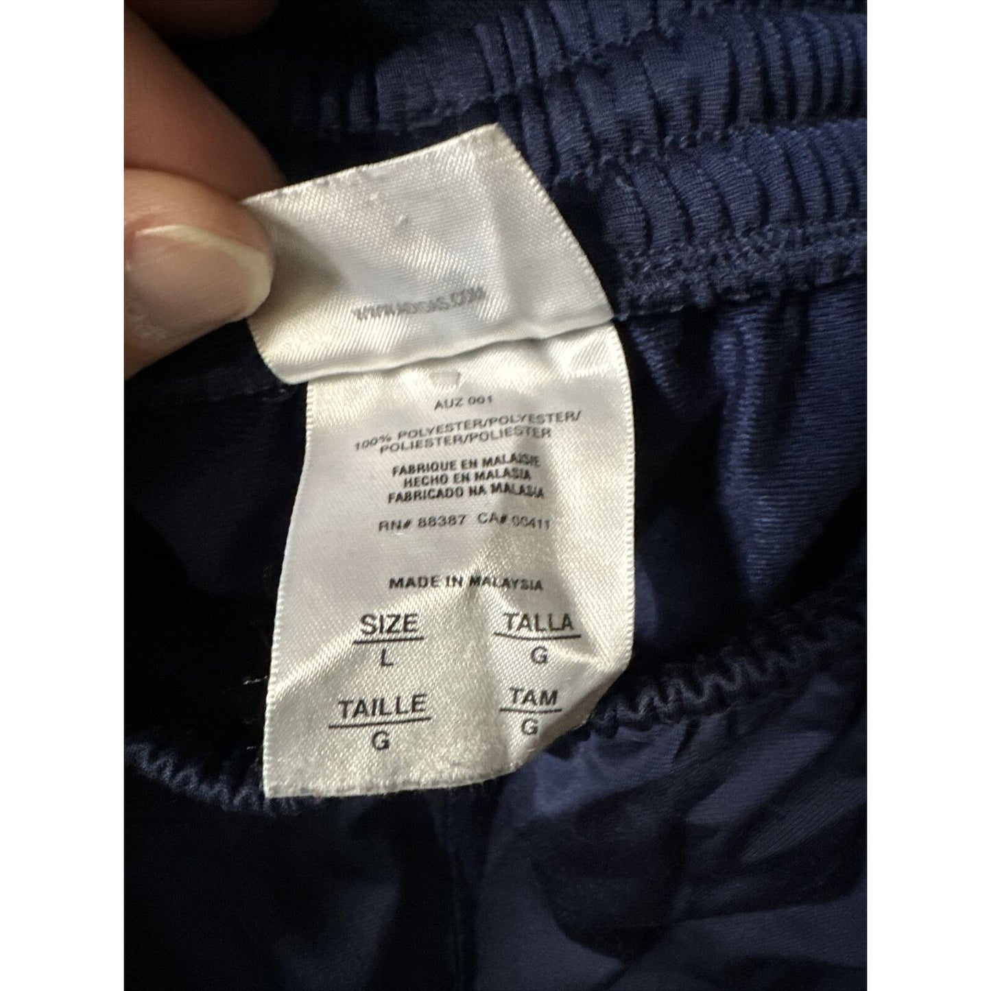 Men’s Blue Large Adidas With Pockets Athletic Pants