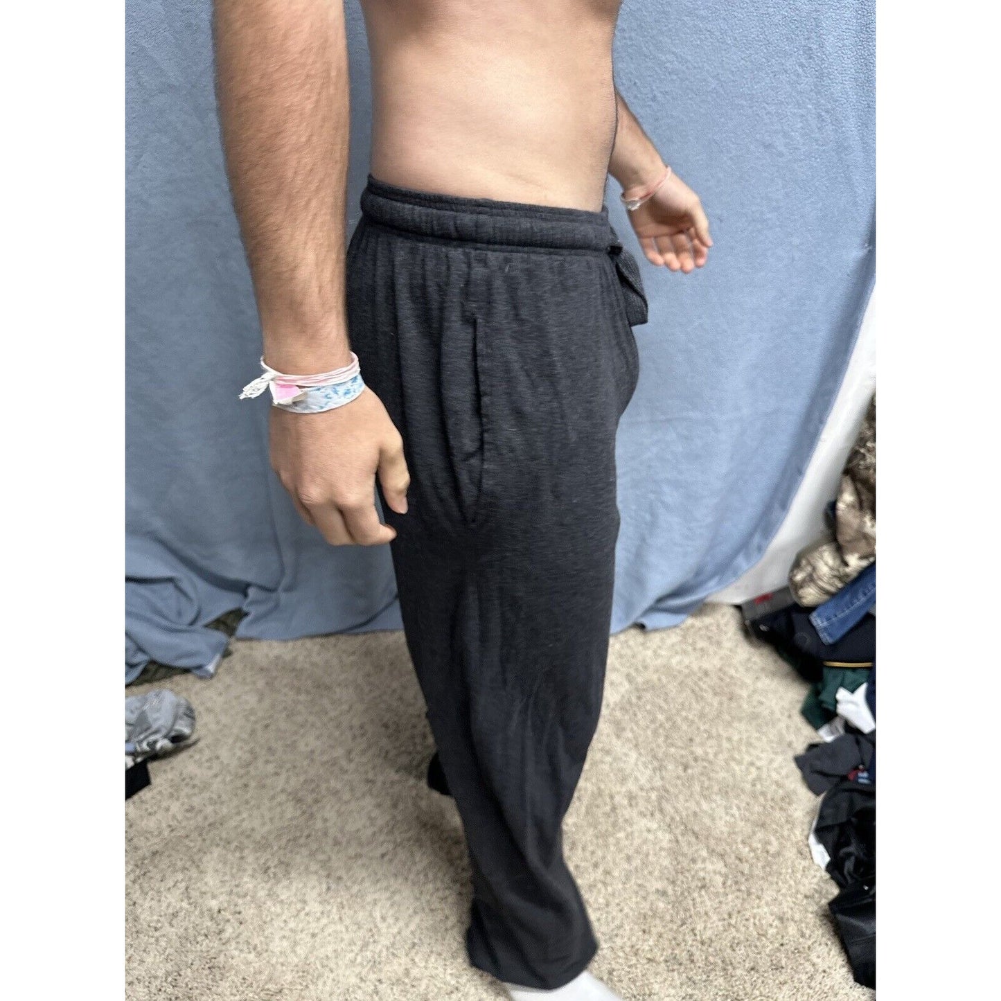 Men’s Large Batman Dark Gray Lounge Pants Sleep Wear With Pockets Large