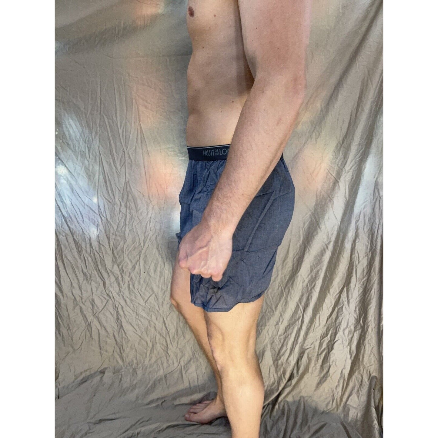 men's fruit of the loom Steel blue boxer shorts Size Small