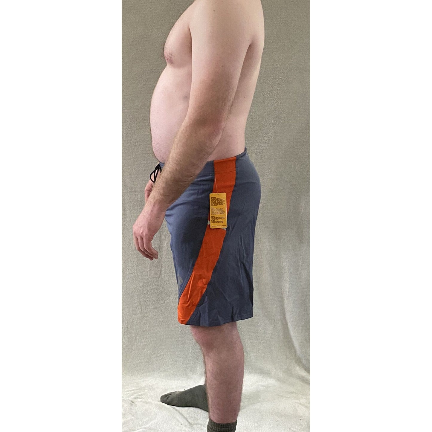 Soffe Extreme Training XT46 Men’s 34 M Gray & Orange Utility Board Shorts NWT