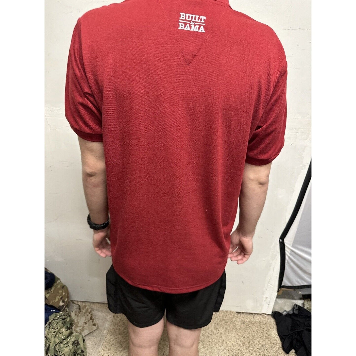 Men’s Medium Alabama Wakefield Built By BAMA CRIMSON tide Polo Shirt