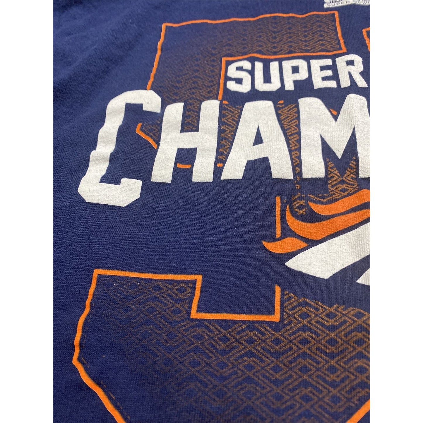 Denver Broncos Super Bowl 50 Champions Delta Pro Weight Men’s Large Cotton Shirt