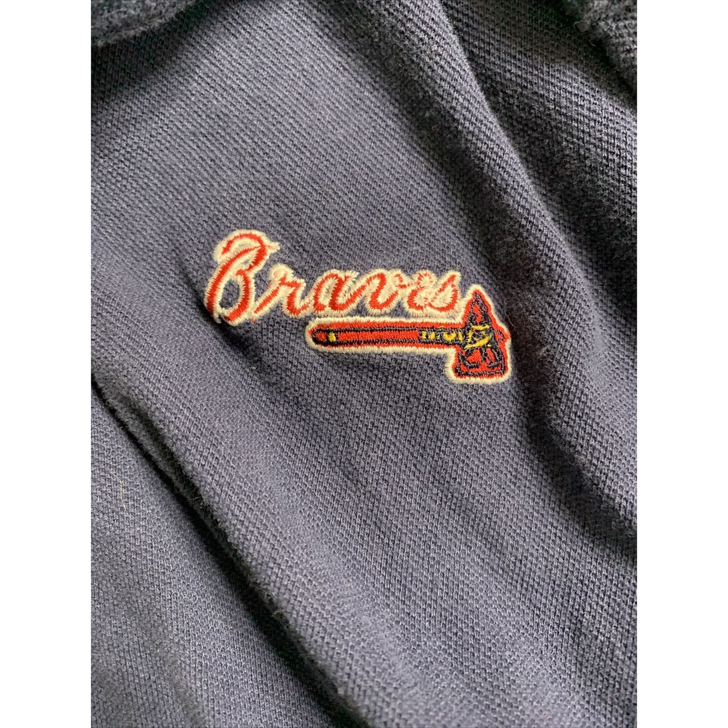 Men’s Medium Atlanta Braves Reebok Polo Shirt