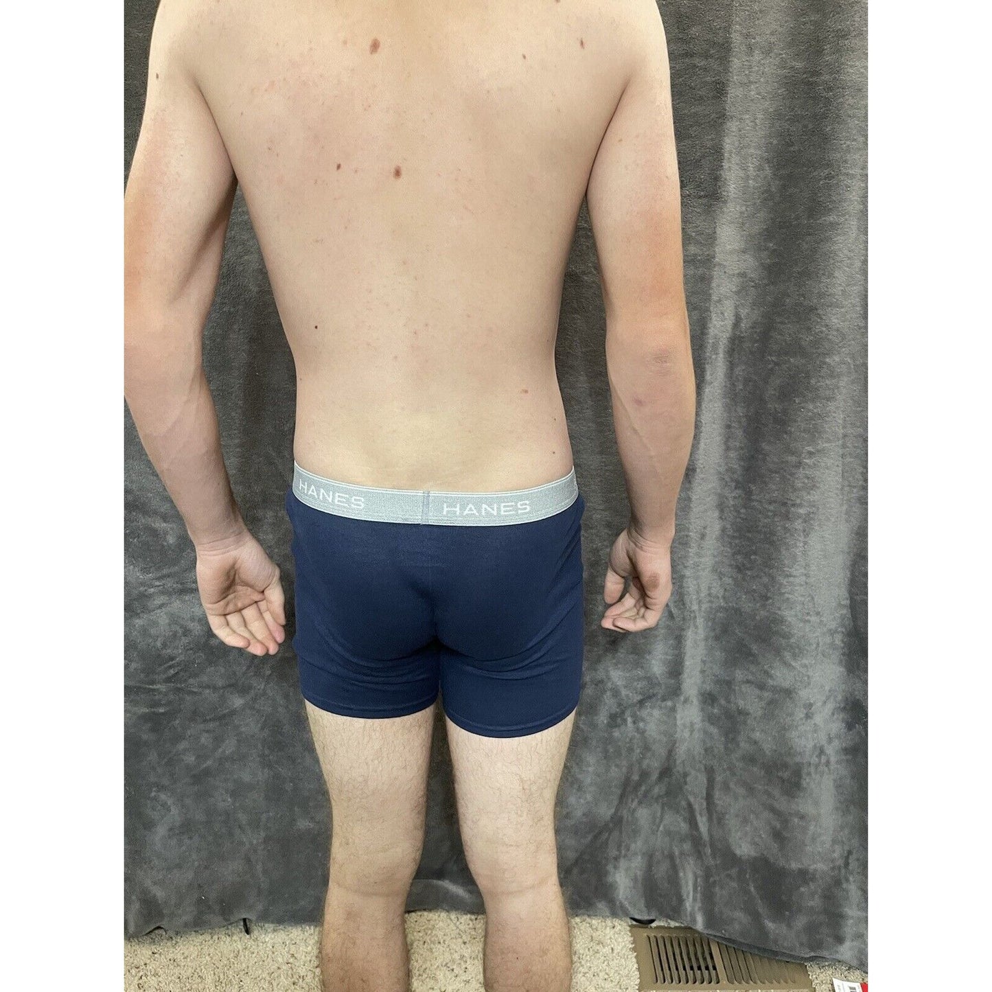 boy's Hanes youth XL Dark Blue boxer brief