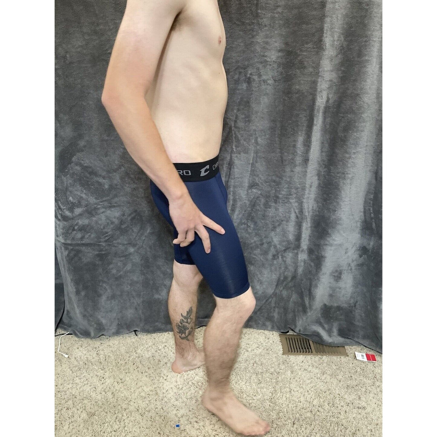 youth boys dark blue champro performance compression shorts youth large