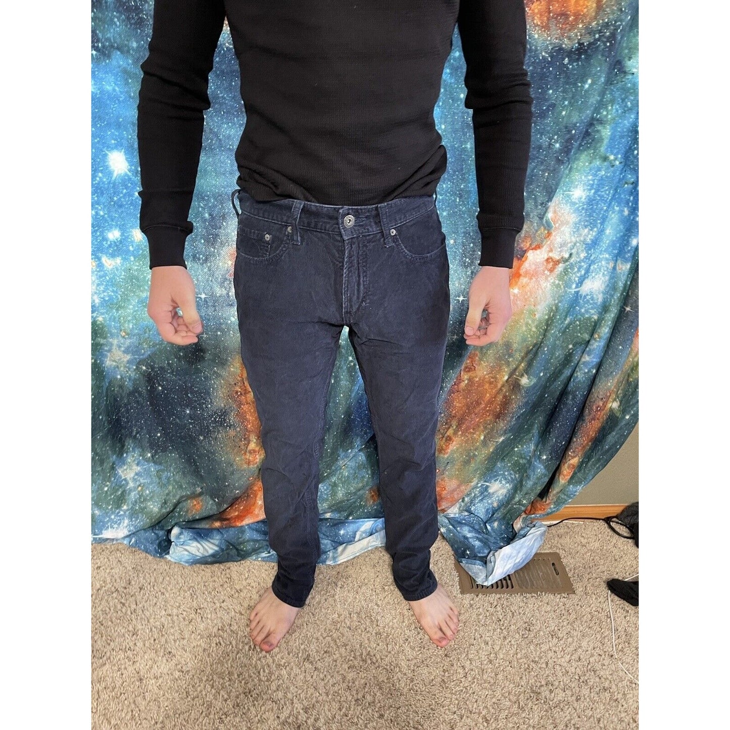 Men’s Old Navy Dark Blue Slim 32” x 34” courduroy pants