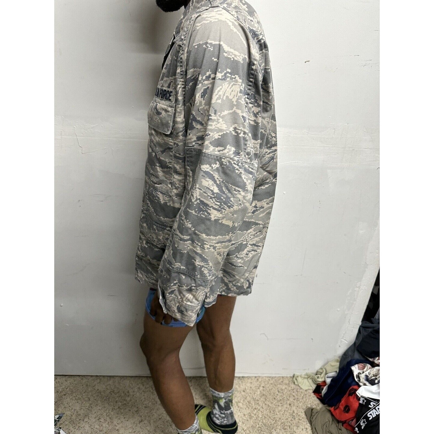 Men’s USAF Abu Airman Battle Uniform 42R Coat Top Blouse Civil Air Patrol