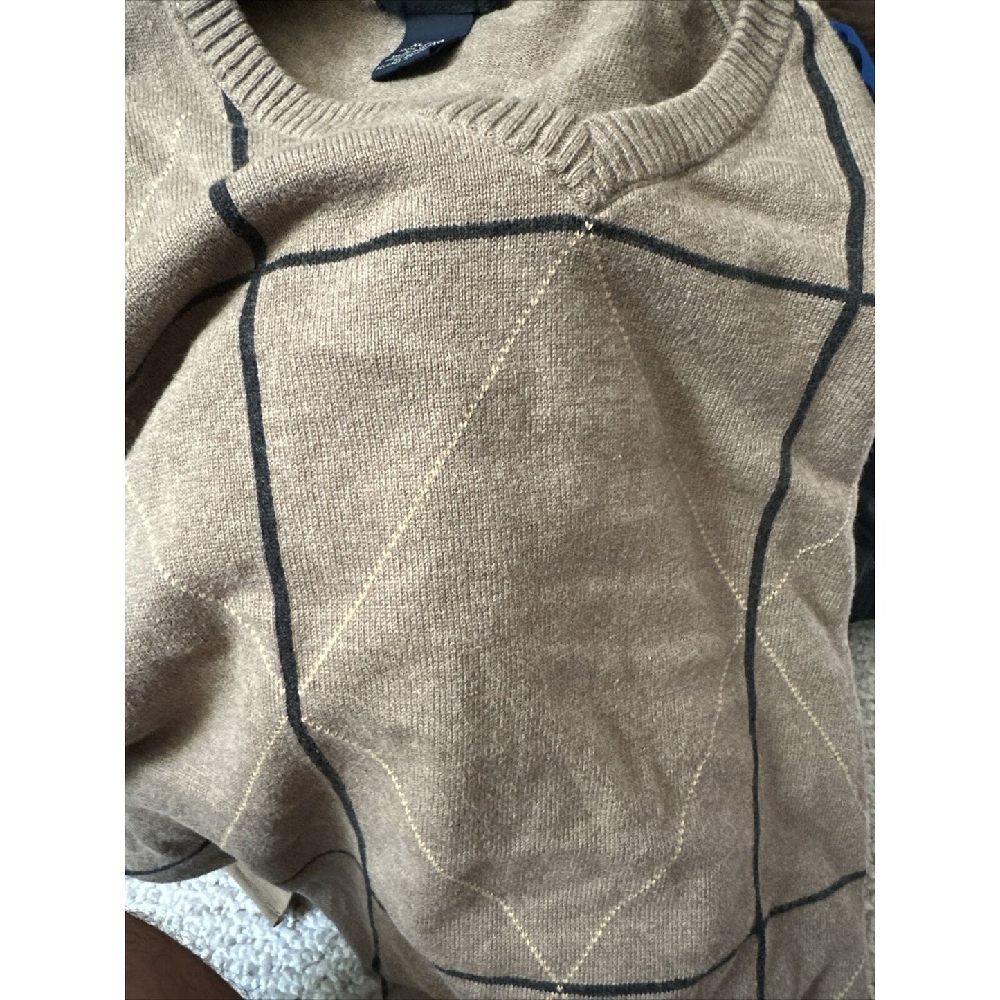 Men’s Dockers Sleeveless XL Tan Sweater
