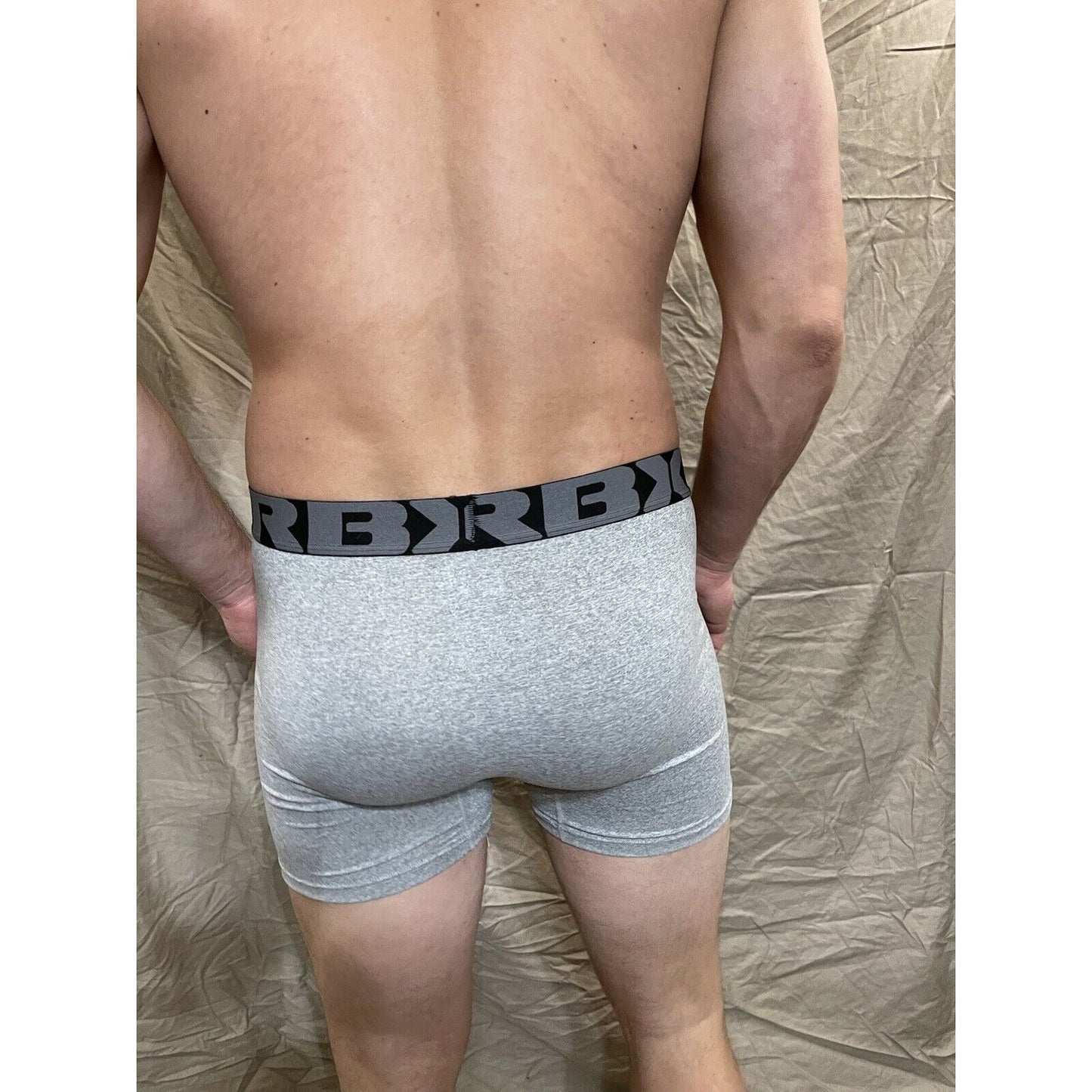 Men's RBX active gray compression shorts new and never worn Large
