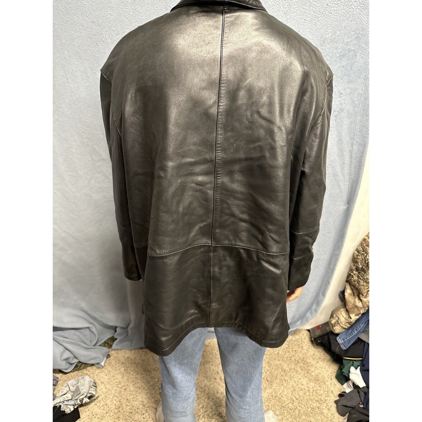 Men’s Tibor Leathers XL Leather Jacket Black Jacket Only