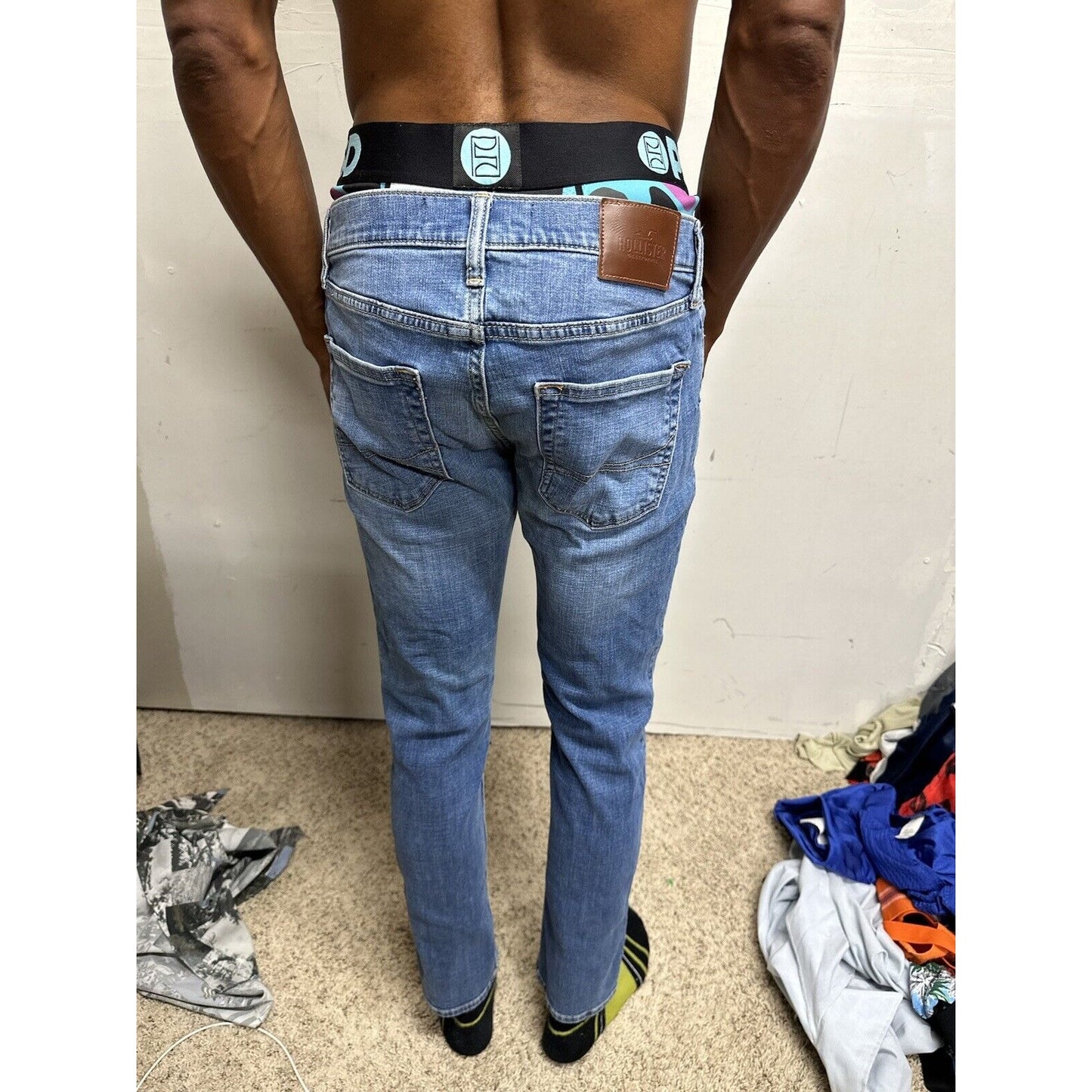 Men’s Hollister 31 X 32 Skinny Fit Advanced Stretch Blue Jeans