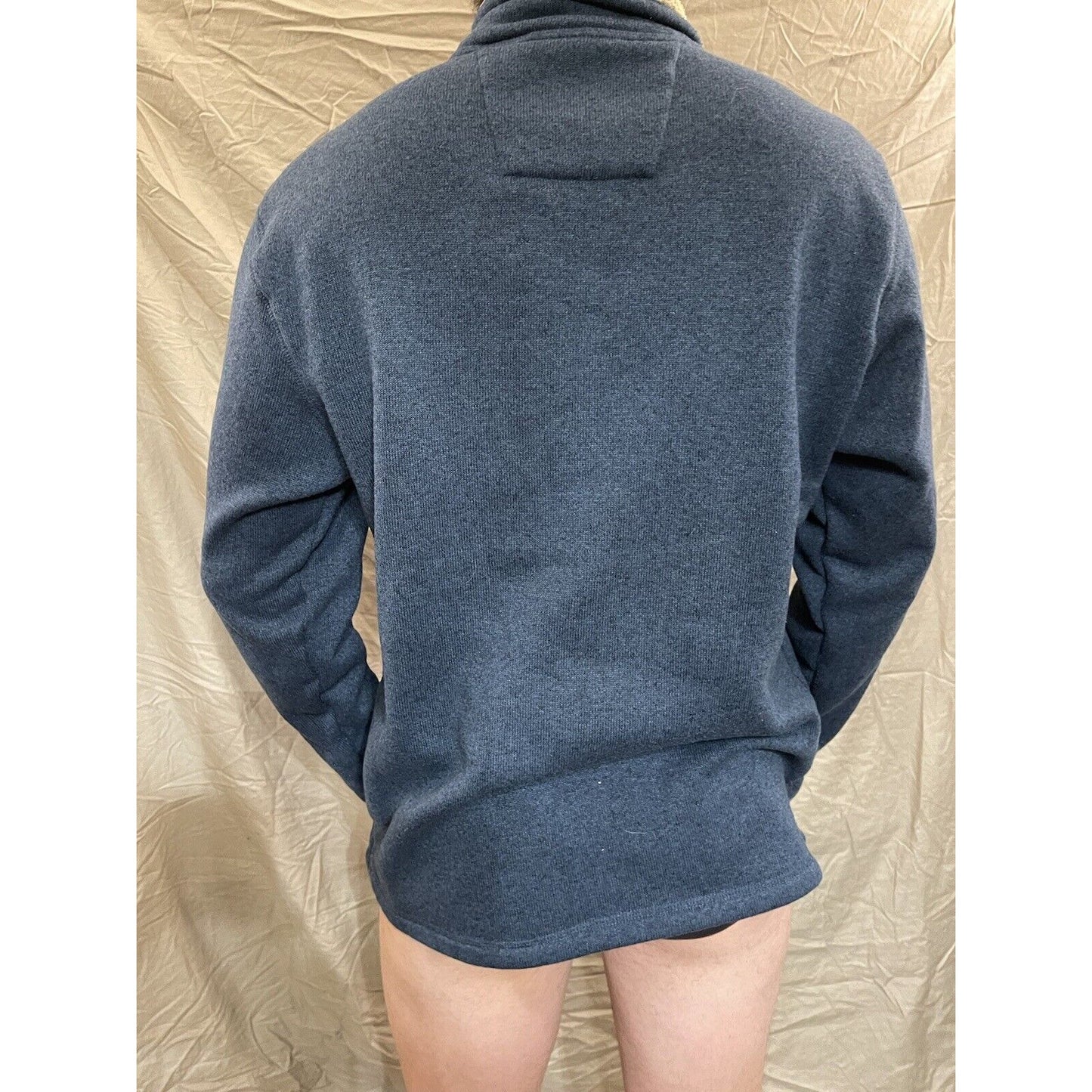 Men's Arrow XL blue quarter zip pullover sweater