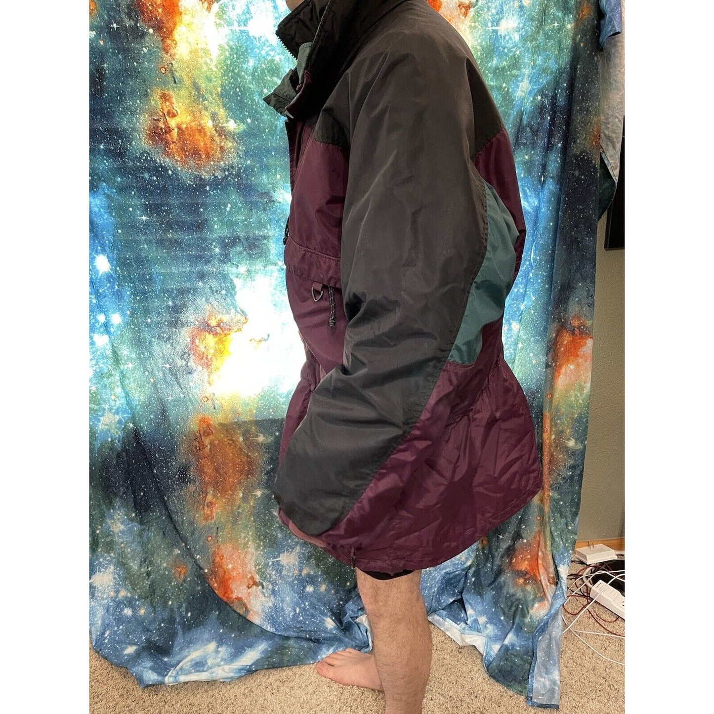 Columbia Sportswear purple and green thick snow jacket
