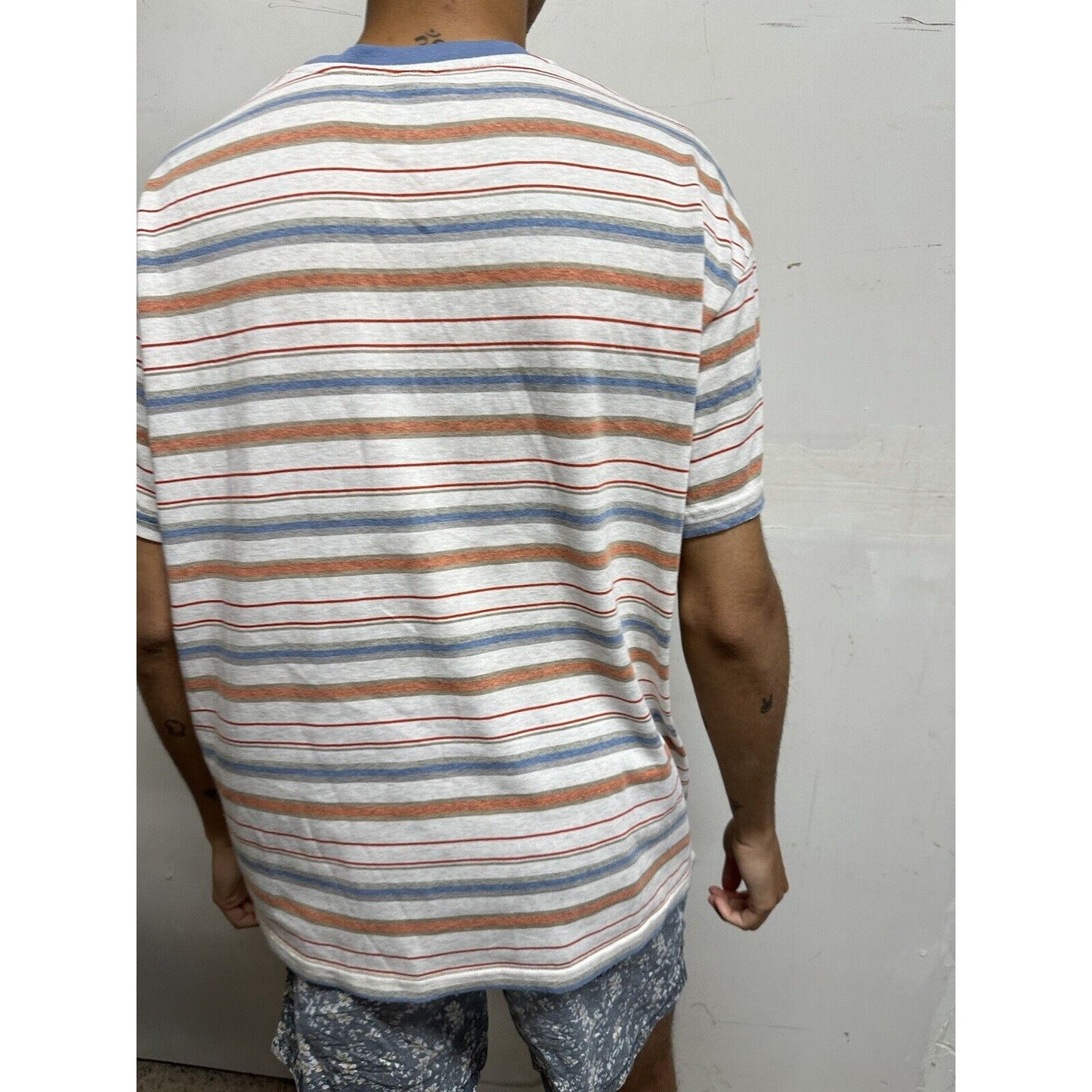Men’s Dazy Striped Large Tshirt Multicolor