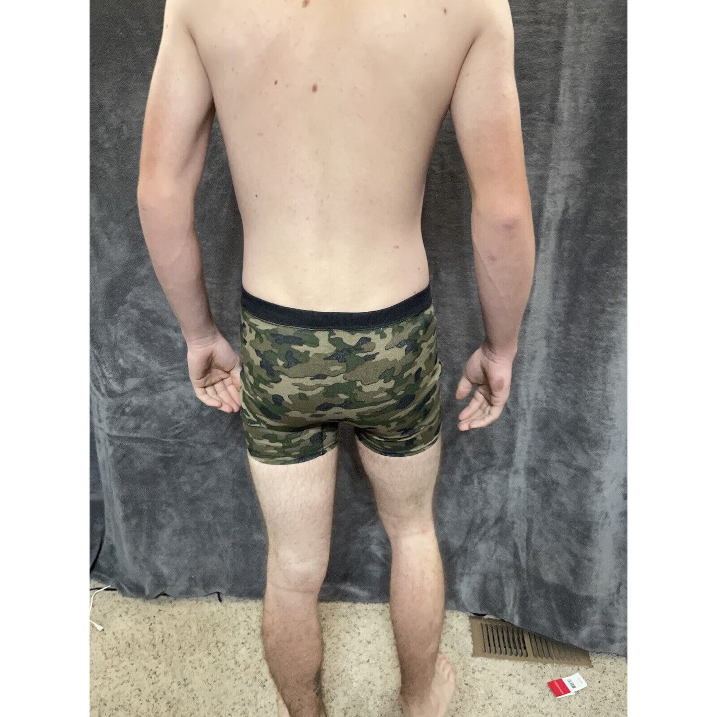 boy's XL green camo hanes boxer brief