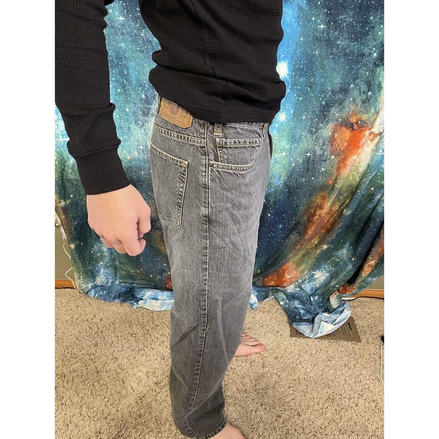 Men’s faded black Eddie Bauer original straight fit 38 x 30