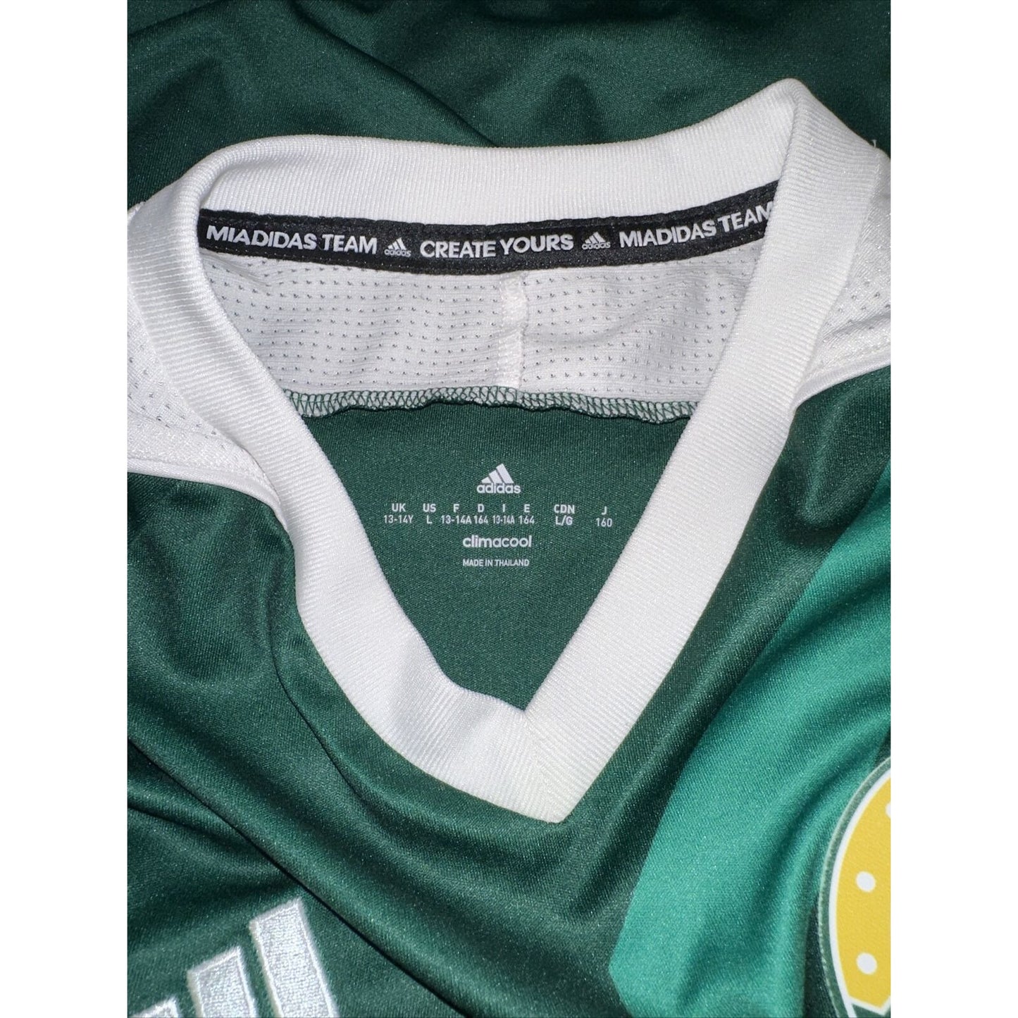 Youth Teen Large Green Adidas Coronado FC Soccer Jersey