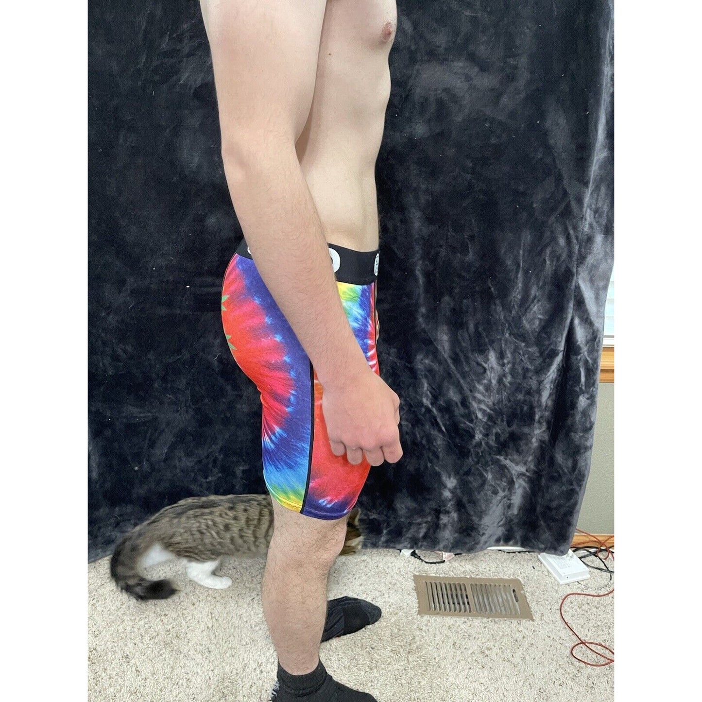Men’s PSD Tie Dye Weed Medium Boxer Briefs New