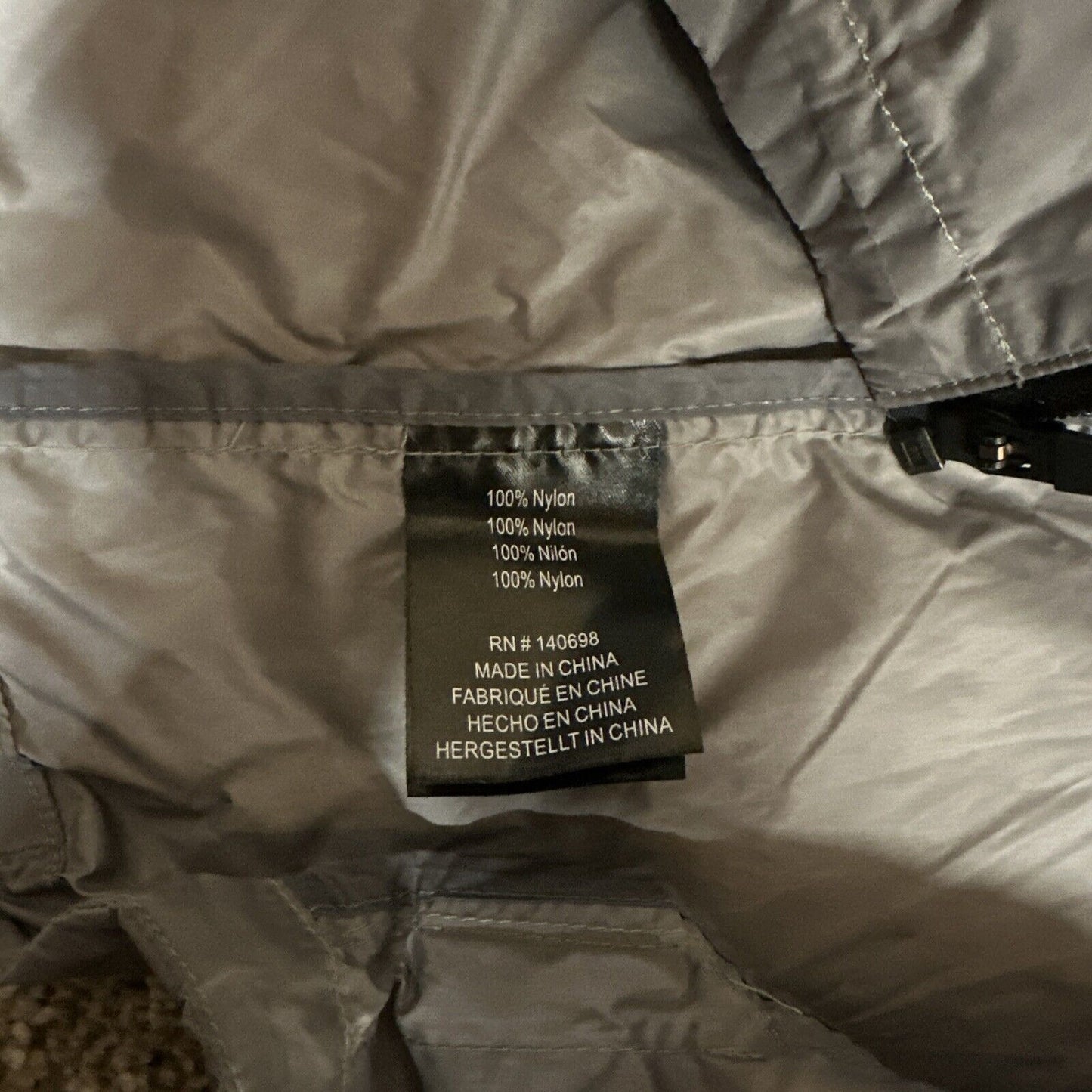 Men’s Gray Medium Tavik Modern Beach Culture Full Zip Hoodie Wind Breaker Nylon