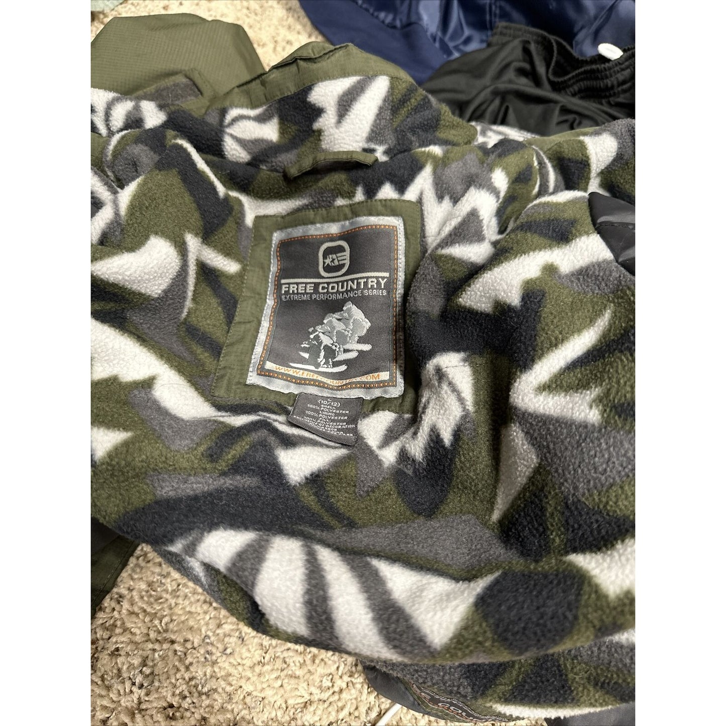 Boy’s Green 10-12 Large Free Country Extreme Performance Jacket