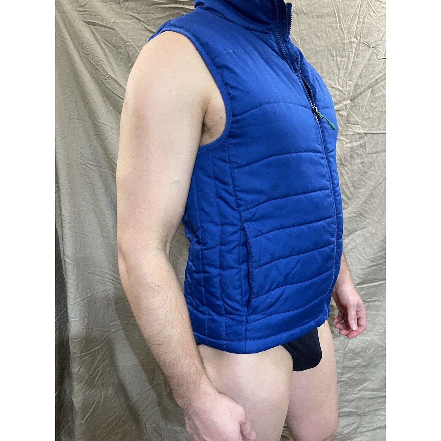 men's pacific trail blue sleeveless vest Small