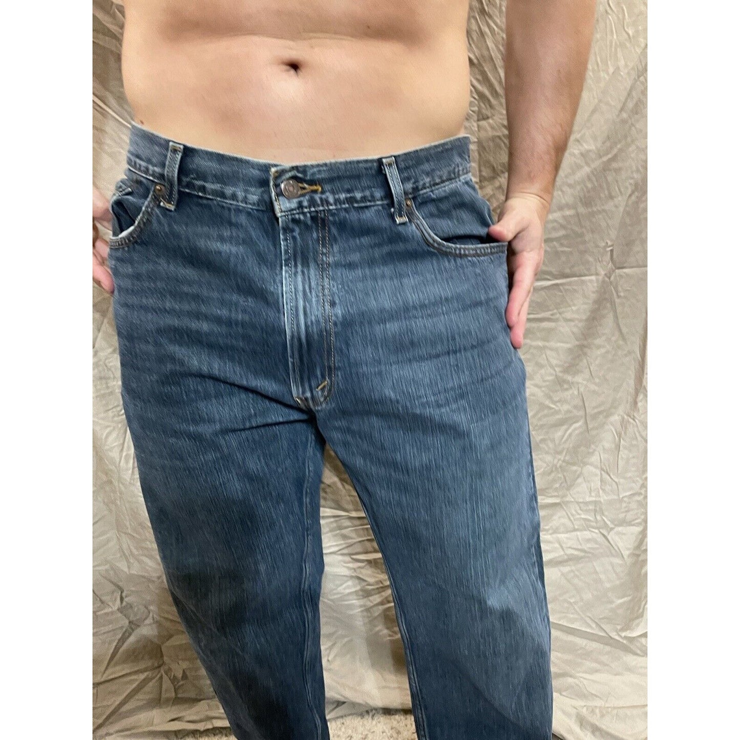 Levi's 559 Men's Blue Jeans Relaxed Fit Straight Size 36 X 32 Denim Fast Ship