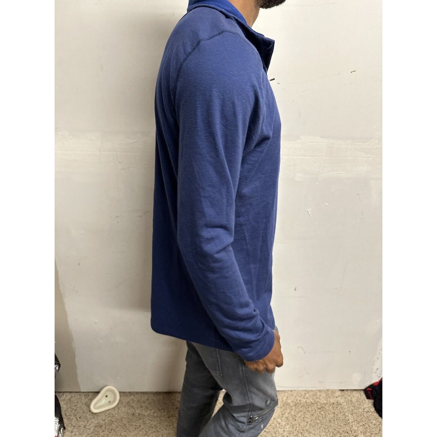 Men’s Swiss Tech Blue Medium 1/4 Zip Pullover Jacket