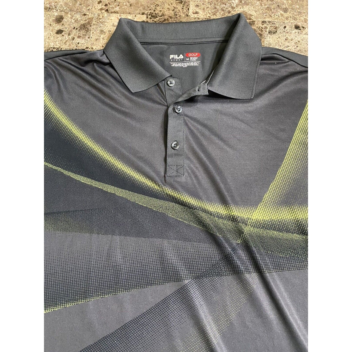 FILA SPORT Golf Polo Athletic Fit Men’s Medium Short Sleeves Shirt