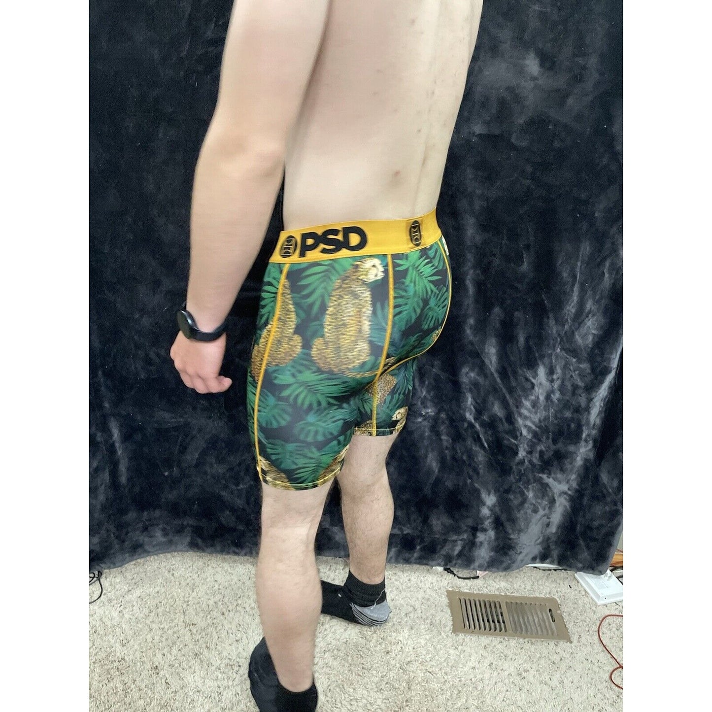 Men’s PSD Leopard Jungle Medium Boxer Briefs Multicolor