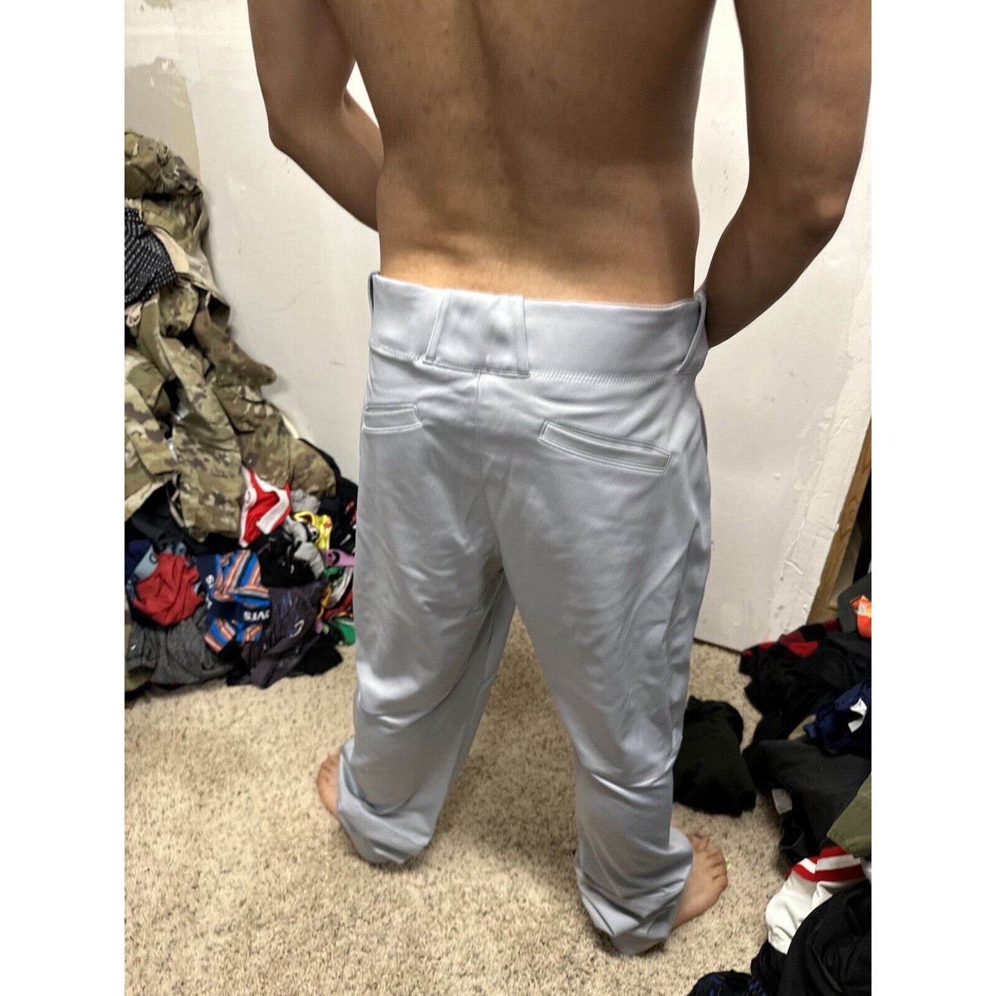 Men’s Gray Team Nike Baseball Pants Size Large