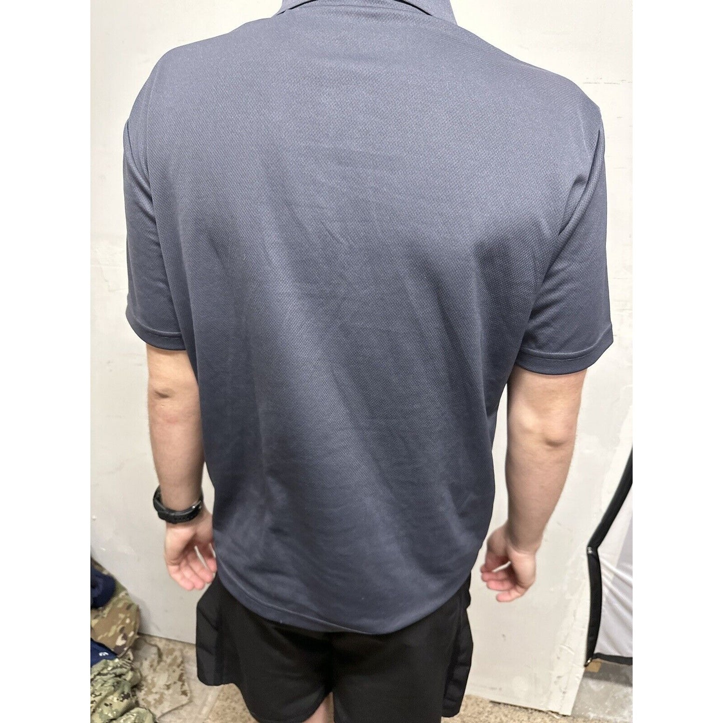 Men’s Gray Sport-tek Medium Short Sleeve Polo Shirt Us Army