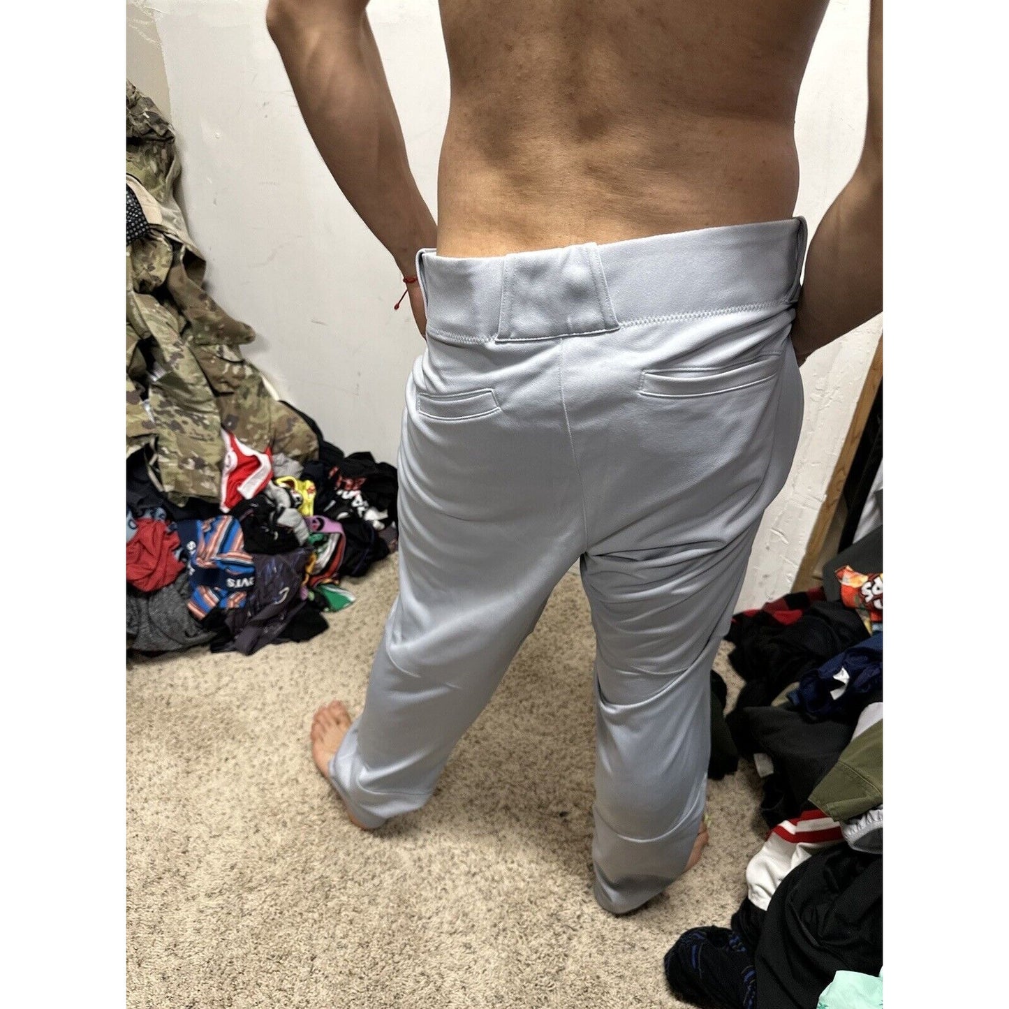 Men’s Nike Team Grey Baseball Pants Engineered Large