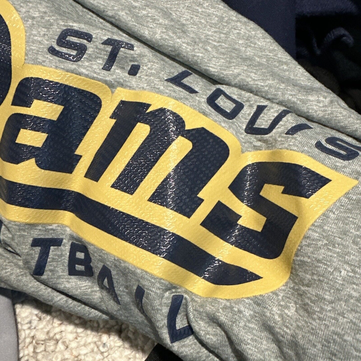 Men’s Gray NFL On Field XL Nike Dri Fit St Louis Rams Football Shirt