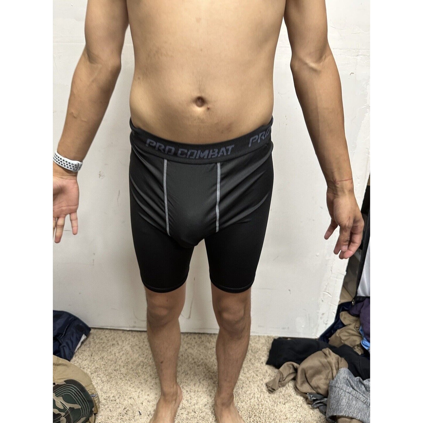 Men’s Pro Combat Medium Black Compression Shorts