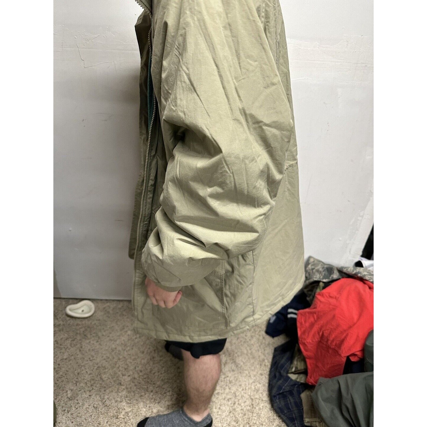Men’s XL Tri-mountain Beige Jacket With Detachable Hoodie