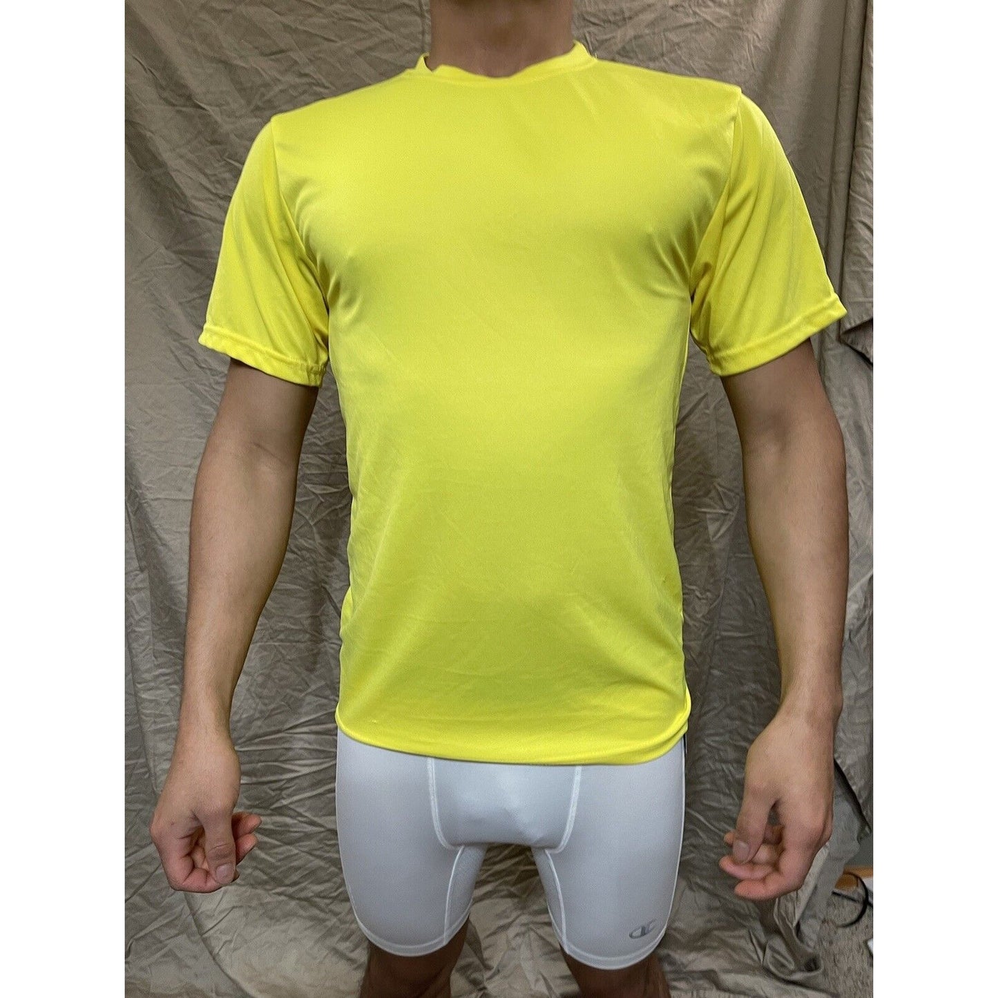 Men's Augusta Sportswear Moisture Management Athletic shirt Yellow Small