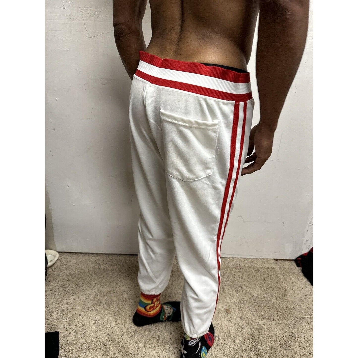 Men’s Pride XL Baseball Pants White And Red
