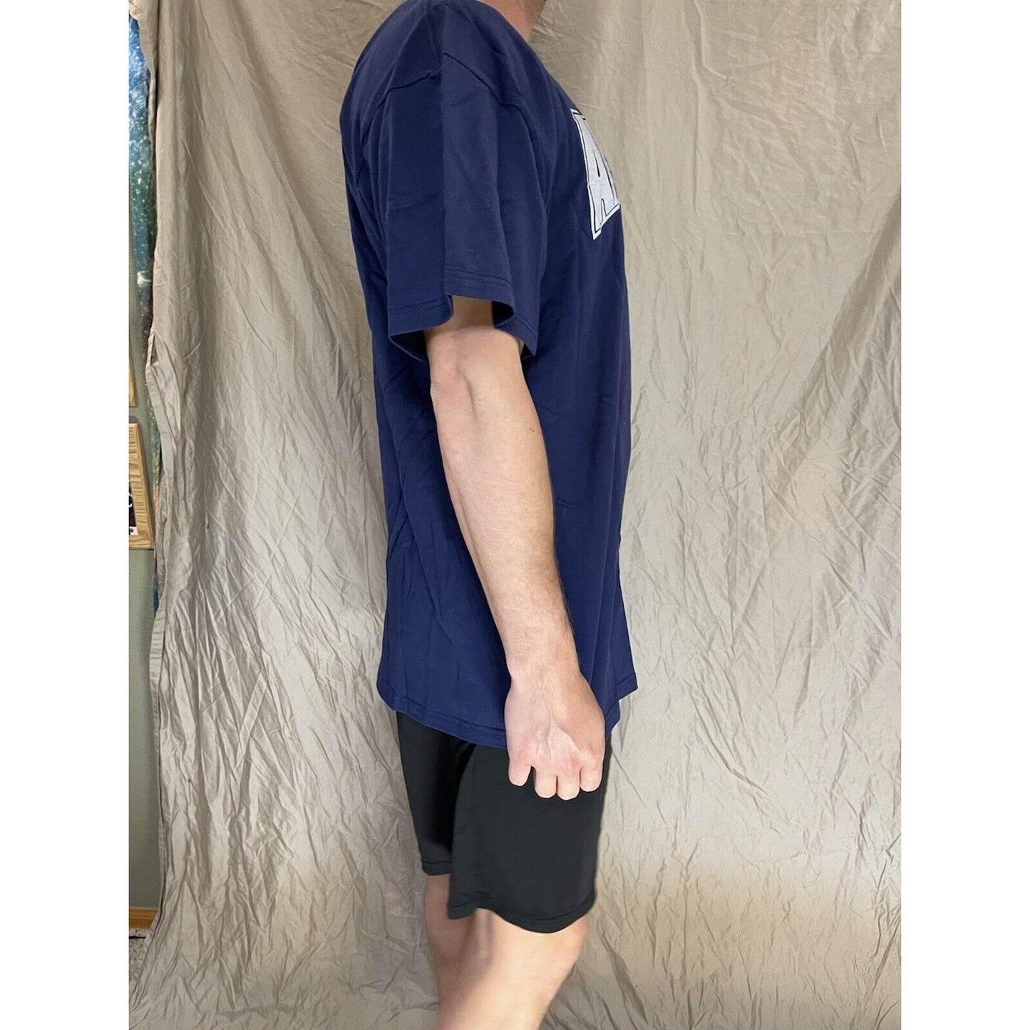 men's navy blue air force short sleeve t-shirt 2XL