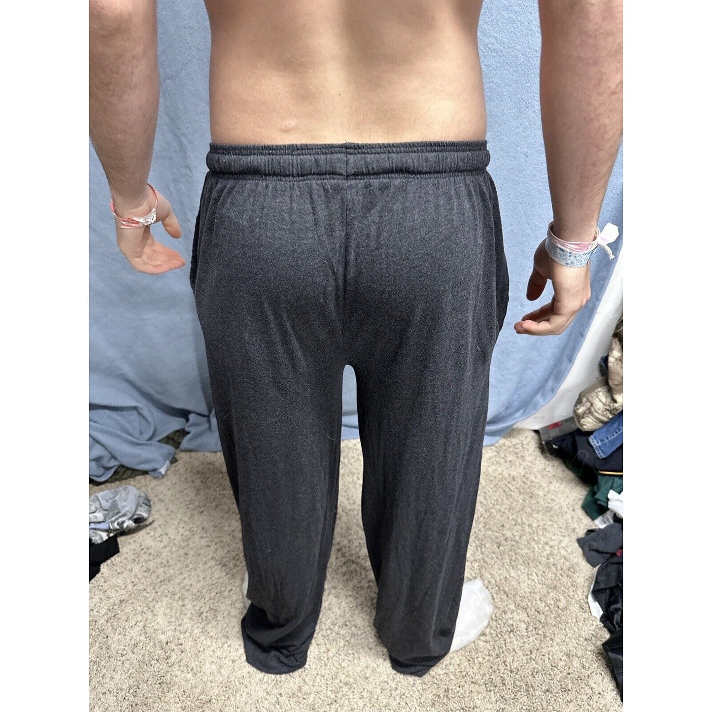 Men’s Large Batman Dark Gray Lounge Pants Sleep Wear With Pockets Large