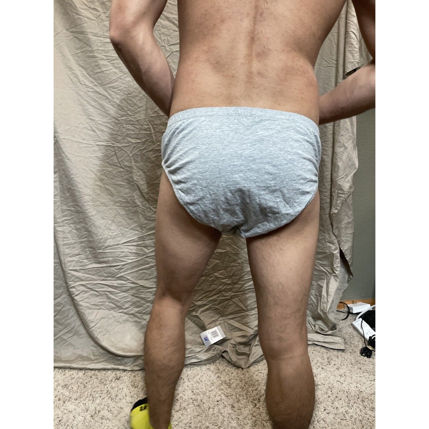 Men's Covington Large light gray briefs cotton new and unworn