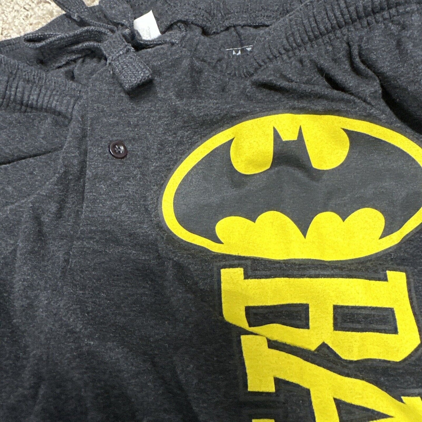 Men’s Large Batman Dark Gray Lounge Pants Sleep Wear With Pockets Large