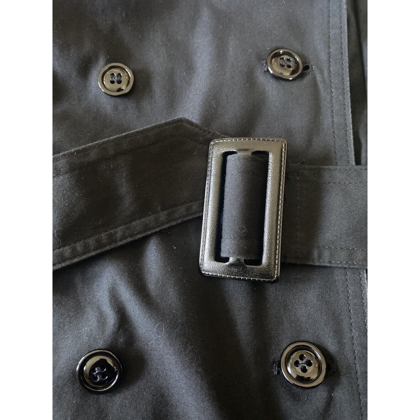 Women’s Black Double Breast Trench Coat DL DSCP Garrison Collection Military