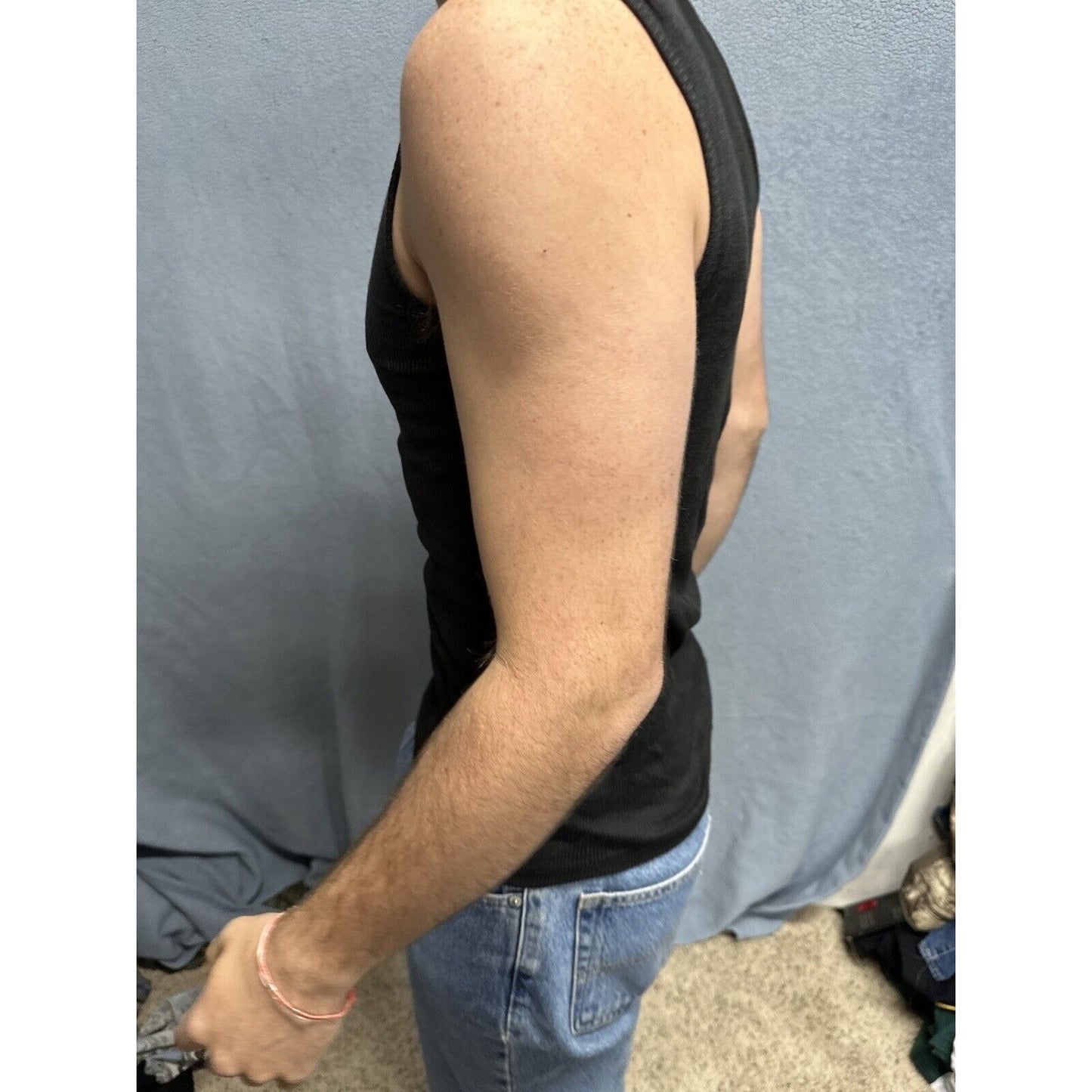 Men’s Black Medium Spyder Tank Top Muscle Shirt
