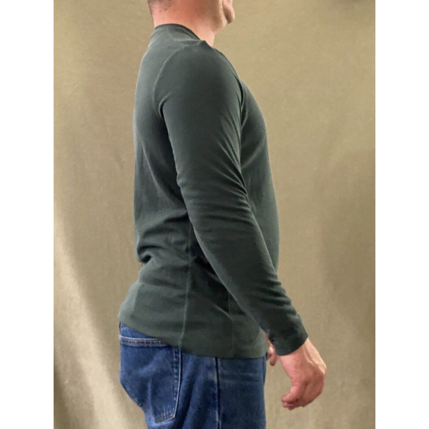 Croft & Barrow Men’s Medium Green Modal-polyester Long Sleeves Pullover Sweater