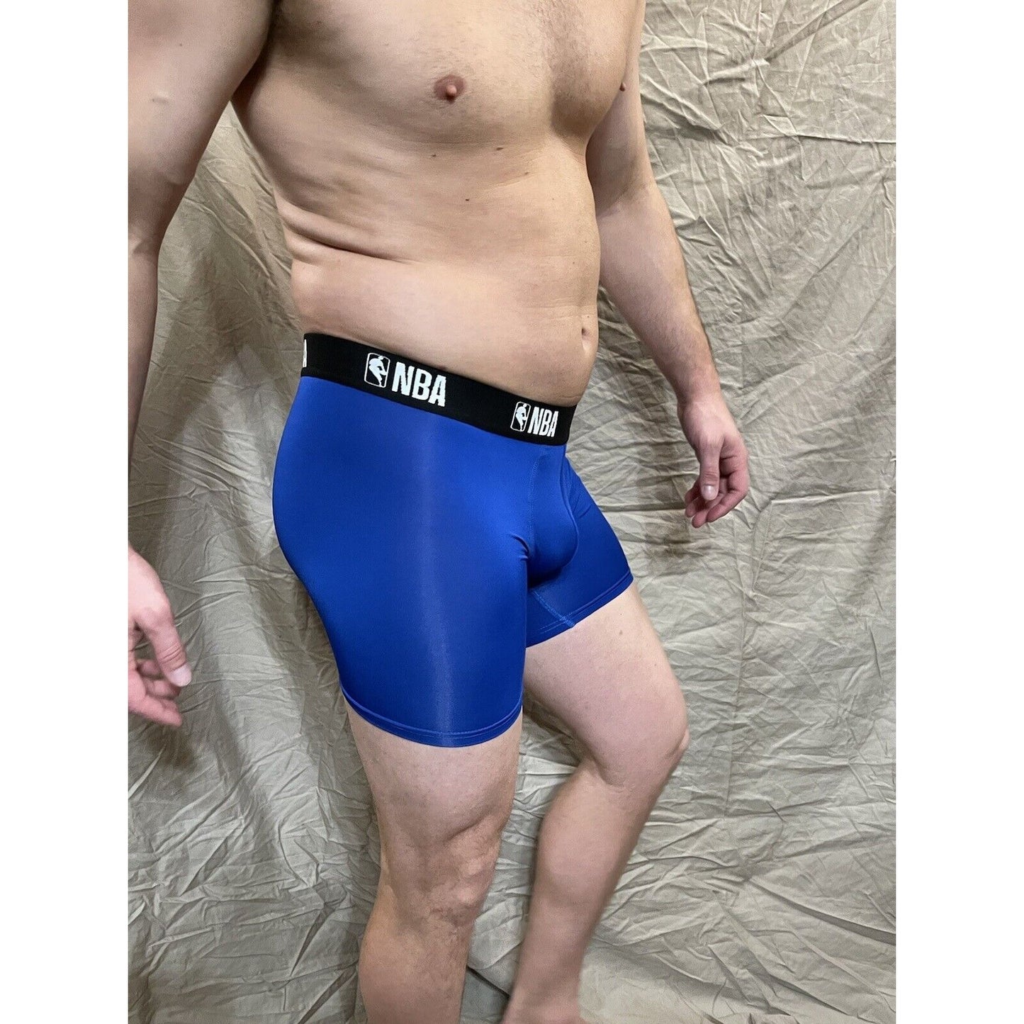 men's royal blue NBA compression shorts small