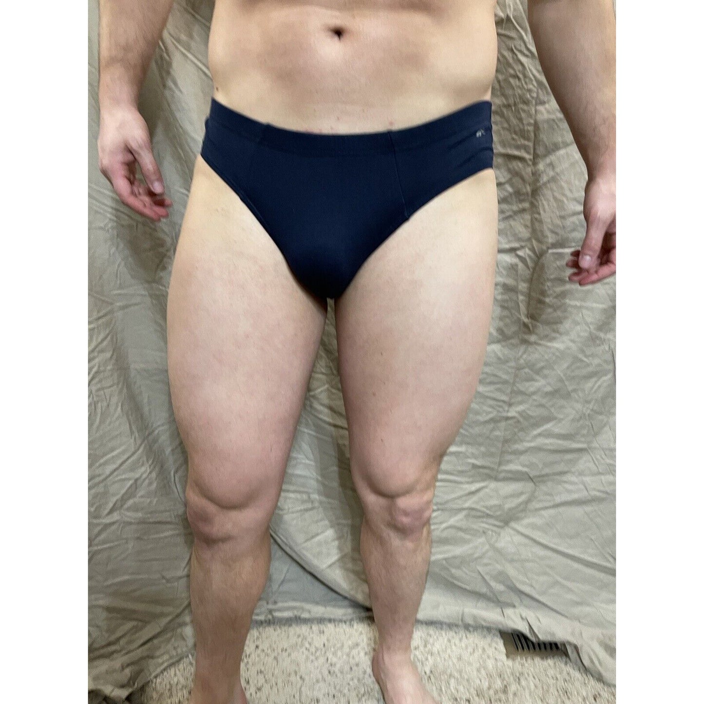 men's reebok small dark blue briefs athletic cut