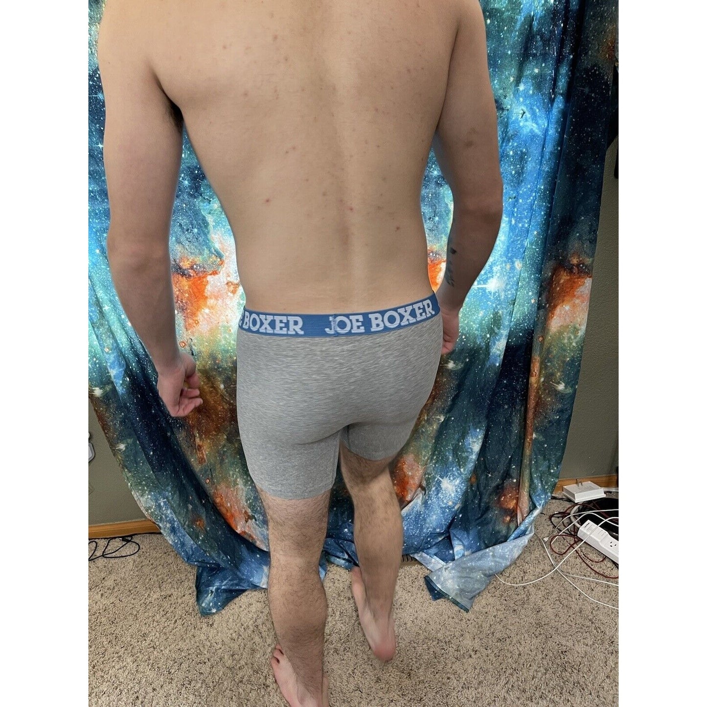 men's joe boxer gray xl happy on the inside boxer briefs new and unworn