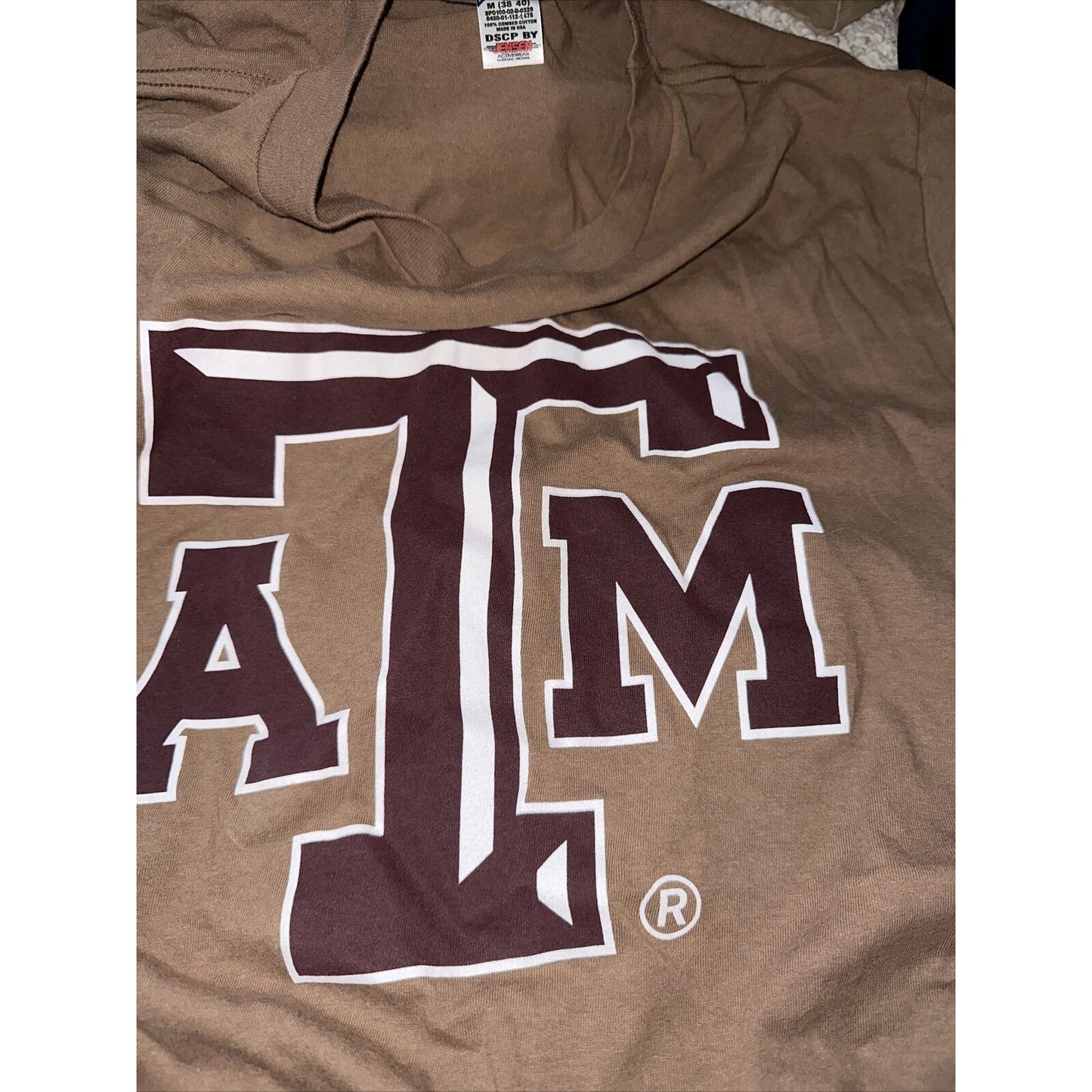 Men’s Medium Brown Shirt Texas A&M Tshirt